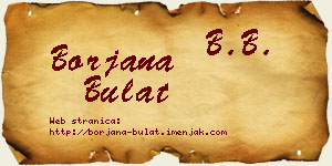 Borjana Bulat vizit kartica